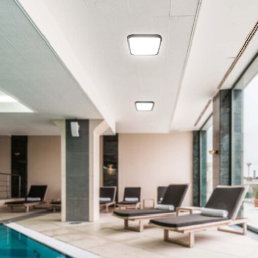 Πλαφονιέρα Οροφής LED 18W SMD 6500K IP44 Μαύρου Χρώματος V-TAC – 76441