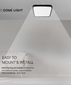 Πλαφονιέρα Οροφής LED 18W SMD 6500K IP44 Μαύρου Χρώματος V-TAC – 76441