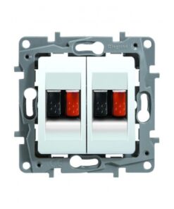 Πρίζα Διπλή Ηχείων Λευκή Legrand Niloe – 764581