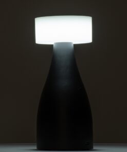 GloboStar® DOLLY 76466 Μοντέρνο Επιτραπέζιο Φωτιστικό Πορτατίφ LED 1.5W 105lm 120° DC 5V Επαναφορτιζόμενο με Μπαταρία Li-ion 1800mAh – Διακόπτη Αφής με 3 Εναλλαγές Φωτισμού CCT Θερμό – Φυσικό – Ψυχρό 1500K – 4500K – 6000K Dimmable – D9 x 21cm – Λευκό