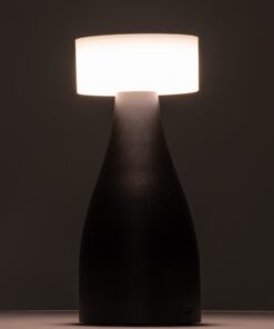 GloboStar® DOLLY 76466 Μοντέρνο Επιτραπέζιο Φωτιστικό Πορτατίφ LED 1.5W 105lm 120° DC 5V Επαναφορτιζόμενο με Μπαταρία Li-ion 1800mAh – Διακόπτη Αφής με 3 Εναλλαγές Φωτισμού CCT Θερμό – Φυσικό – Ψυχρό 1500K – 4500K – 6000K Dimmable – D9 x 21cm – Λευκό