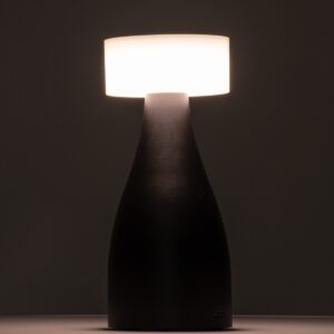 GloboStar® DOLLY 76466 Μοντέρνο Επιτραπέζιο Φωτιστικό Πορτατίφ LED 1.5W 105lm 120° DC 5V Επαναφορτιζόμενο με Μπαταρία Li-ion 1800mAh – Διακόπτη Αφής με 3 Εναλλαγές Φωτισμού CCT Θερμό – Φυσικό – Ψυχρό 1500K – 4500K – 6000K Dimmable – D9 x 21cm – Λευκό