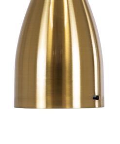 GloboStar® DOLLY 76470 Μοντέρνο Επιτραπέζιο Φωτιστικό Πορτατίφ LED 1.5W 105lm 120° DC 5V Επαναφορτιζόμενο με Μπαταρία Li-ion 1800mAh – Διακόπτη Αφής με 3 Εναλλαγές Φωτισμού CCT Θερμό – Φυσικό – Ψυχρό 1500K – 4500K – 6000K Dimmable – D9 x 21cm – Χρυσό