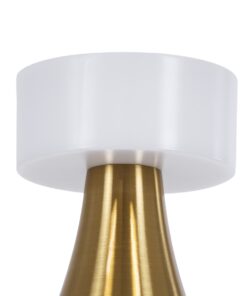 GloboStar® DOLLY 76470 Μοντέρνο Επιτραπέζιο Φωτιστικό Πορτατίφ LED 1.5W 105lm 120° DC 5V Επαναφορτιζόμενο με Μπαταρία Li-ion 1800mAh – Διακόπτη Αφής με 3 Εναλλαγές Φωτισμού CCT Θερμό – Φυσικό – Ψυχρό 1500K – 4500K – 6000K Dimmable – D9 x 21cm – Χρυσό