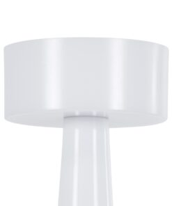 GloboStar® NANNA 76471 Μοντέρνο Επιτραπέζιο Φωτιστικό Πορτατίφ LED 1.5W 105lm 120° DC 5V Επαναφορτιζόμενο με Μπαταρία Li-ion 1800mAh – Διακόπτη Αφής με 3 Εναλλαγές Φωτισμού CCT Θερμό – Φυσικό – Ψυχρό 1500K – 4500K – 6000K Dimmable – D9 x 21cm – Λευκό