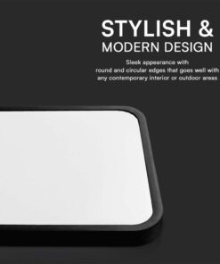 48W LED Πλαφονίερα V-TAC Samsung Chip 3000K Τετράγωνη Μαύρη IP44 – 76481-24