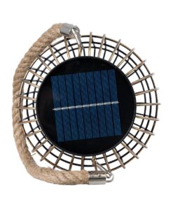 GloboStar® 76487 Αυτόνομο Ηλιακό Κρεμαστό/Επιτραπέζιο Φωτιστικό Φαναράκι LED SMD 1W 100lm με Ενσωματωμένη Μπαταρία 600mAh – Φωτοβολταϊκό Πάνελ με Αισθητήρα Ημέρας-Νύχτας Χάλκινο Αδιάβροχο IP44 Θερμό Λευκό 2700K