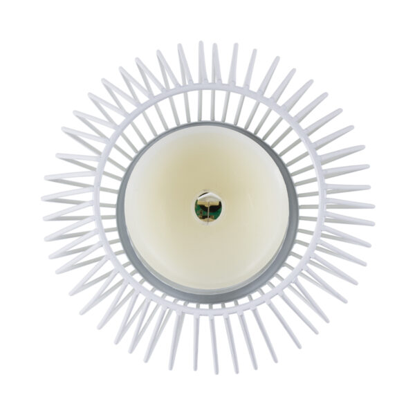 GloboStar® CANDLE 76489 Διακοσμητικό Realistic Κερί με LED Εφέ Κινούμενης Φλόγας – Μπαταρίας 2 x AA (Δεν Συμπεριλαμβάνονται) & Ασύρματο Χειριστήριο IR Θερμό Λευκό 2700K Dimmable Λευκό Φ16 x Υ18cm
