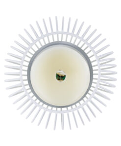 GloboStar® CANDLE 76490 Διακοσμητικό Realistic Κερί με LED Εφέ Κινούμενης Φλόγας – Μπαταρίας 2 x AA (Δεν Συμπεριλαμβάνονται) & Ασύρματο Χειριστήριο IR Θερμό Λευκό 2700K Dimmable Λευκό Φ14 x Υ16cm