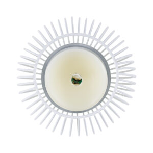 GloboStar® CANDLE 76490 Διακοσμητικό Realistic Κερί με LED Εφέ Κινούμενης Φλόγας – Μπαταρίας 2 x AA (Δεν Συμπεριλαμβάνονται) & Ασύρματο Χειριστήριο IR Θερμό Λευκό 2700K Dimmable Λευκό Φ14 x Υ16cm