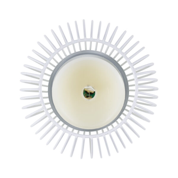 GloboStar® CANDLE 76490 Διακοσμητικό Realistic Κερί με LED Εφέ Κινούμενης Φλόγας – Μπαταρίας 2 x AA (Δεν Συμπεριλαμβάνονται) & Ασύρματο Χειριστήριο IR Θερμό Λευκό 2700K Dimmable Λευκό Φ14 x Υ16cm