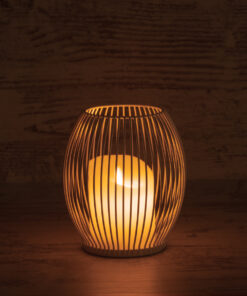 GloboStar® CANDLE 76490 Διακοσμητικό Realistic Κερί με LED Εφέ Κινούμενης Φλόγας – Μπαταρίας 2 x AA (Δεν Συμπεριλαμβάνονται) & Ασύρματο Χειριστήριο IR Θερμό Λευκό 2700K Dimmable Λευκό Φ14 x Υ16cm