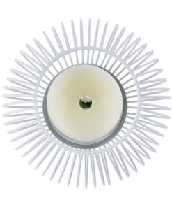 GloboStar® CANDLE 76491 Διακοσμητικό Realistic Κερί με LED Εφέ Κινούμενης Φλόγας – Μπαταρίας 2 x AA (Δεν Συμπεριλαμβάνονται) & Ασύρματο Χειριστήριο IR Θερμό Λευκό 2700K Dimmable Λευκό Φ16 x Υ18cm