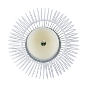 GloboStar® CANDLE 76491 Διακοσμητικό Realistic Κερί με LED Εφέ Κινούμενης Φλόγας – Μπαταρίας 2 x AA (Δεν Συμπεριλαμβάνονται) & Ασύρματο Χειριστήριο IR Θερμό Λευκό 2700K Dimmable Λευκό Φ16 x Υ18cm