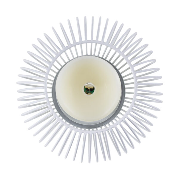 GloboStar® CANDLE 76491 Διακοσμητικό Realistic Κερί με LED Εφέ Κινούμενης Φλόγας – Μπαταρίας 2 x AA (Δεν Συμπεριλαμβάνονται) & Ασύρματο Χειριστήριο IR Θερμό Λευκό 2700K Dimmable Λευκό Φ16 x Υ18cm