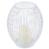 GloboStar® CANDLE 76492 Διακοσμητικό Realistic Κερί με LED Εφέ Κινούμενης Φλόγας – Μπαταρίας 2 x AA (Δεν Συμπεριλαμβάνονται) & Ασύρματο Χειριστήριο IR Θερμό Λευκό 2700K Dimmable Λευκό Φ19 x Υ24cm