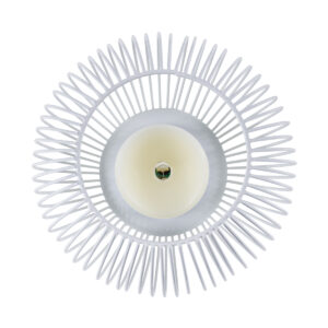 GloboStar® CANDLE 76492 Διακοσμητικό Realistic Κερί με LED Εφέ Κινούμενης Φλόγας – Μπαταρίας 2 x AA (Δεν Συμπεριλαμβάνονται) & Ασύρματο Χειριστήριο IR Θερμό Λευκό 2700K Dimmable Λευκό Φ19 x Υ24cm