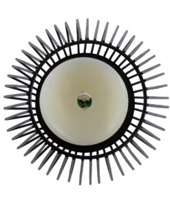 GloboStar® CANDLE 76493 Διακοσμητικό Realistic Κερί με LED Εφέ Κινούμενης Φλόγας – Μπαταρίας 2 x AA (Δεν Συμπεριλαμβάνονται) & Ασύρματο Χειριστήριο IR Θερμό Λευκό 2700K Dimmable Μαύρο Φ14 x Υ16cm