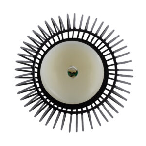 GloboStar® CANDLE 76493 Διακοσμητικό Realistic Κερί με LED Εφέ Κινούμενης Φλόγας – Μπαταρίας 2 x AA (Δεν Συμπεριλαμβάνονται) & Ασύρματο Χειριστήριο IR Θερμό Λευκό 2700K Dimmable Μαύρο Φ14 x Υ16cm