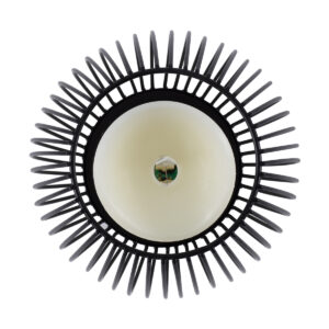 GloboStar® CANDLE 76495 Διακοσμητικό Realistic Κερί με LED Εφέ Κινούμενης Φλόγας – Μπαταρίας 2 x AA (Δεν Συμπεριλαμβάνονται) & Ασύρματο Χειριστήριο IR Θερμό Λευκό 2700K Dimmable Μαύρο Φ14 x Υ16cm