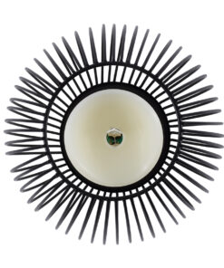 GloboStar® CADLE 76496 Διακοσμητικό Realistic Κερί με LED Εφέ Κινούμενης Φλόγας – Μπαταρίας 2 x AA (Δεν Συμπεριλαμβάνονται) & Ασύρματο Χειριστήριο IR Θερμό Λευκό 2700K Dimmable Μαύρο Φ16 x Υ18cm