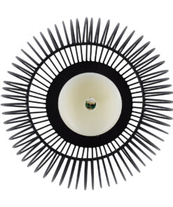 GloboStar® CANDLE 76497 Διακοσμητικό Realistic Κερί με LED Εφέ Κινούμενης Φλόγας – Μπαταρίας 2 x AA (Δεν Συμπεριλαμβάνονται) & Ασύρματο Χειριστήριο IR Θερμό Λευκό 2700K Dimmable Μαύρο Φ19 x Υ24cm