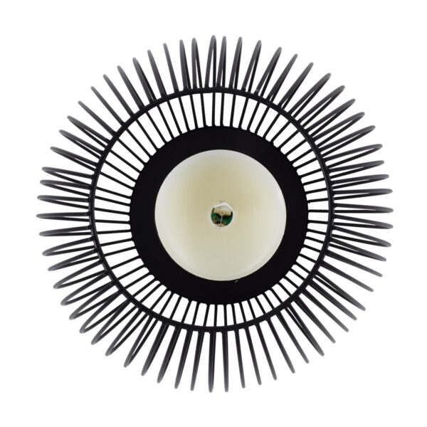 GloboStar® CANDLE 76497 Διακοσμητικό Realistic Κερί με LED Εφέ Κινούμενης Φλόγας – Μπαταρίας 2 x AA (Δεν Συμπεριλαμβάνονται) & Ασύρματο Χειριστήριο IR Θερμό Λευκό 2700K Dimmable Μαύρο Φ19 x Υ24cm