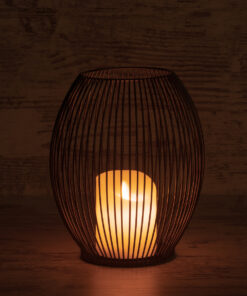 GloboStar® CANDLE 76497 Διακοσμητικό Realistic Κερί με LED Εφέ Κινούμενης Φλόγας – Μπαταρίας 2 x AA (Δεν Συμπεριλαμβάνονται) & Ασύρματο Χειριστήριο IR Θερμό Λευκό 2700K Dimmable Μαύρο Φ19 x Υ24cm