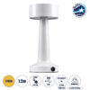 GloboStar® BELLA 76502 Μοντέρνο Επιτραπέζιο Φωτιστικό Πορτατίφ LED 1.5W 105lm 120° DC 5V Επαναφορτιζόμενο με Μπαταρία Li-ion 1800mAh – Διακόπτη Αφής με 3 Εντάσεις Φωτισμού Θερμό Λευκό 2700K Dimmable – Φ9 x 21cm – Λευκό