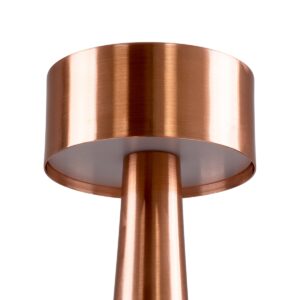GloboStar® BELLA 76505 Μοντέρνο Επιτραπέζιο Φωτιστικό Πορτατίφ LED 1.5W 105lm 120° DC 5V Επαναφορτιζόμενο με Μπαταρία Li-ion 1800mAh – Διακόπτη Αφής με 3 Εντάσεις Φωτισμού Θερμό Λευκό 2700K Dimmable – Φ9 x 21cm – Χάλκινο