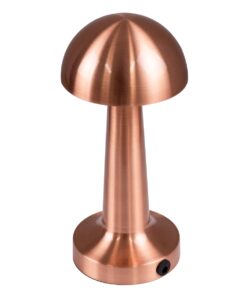 GloboStar® COCO 76511 Μοντέρνο Επιτραπέζιο Φωτιστικό Πορτατίφ LED 1.5W 105lm 120° DC 5V Επαναφορτιζόμενο με Μπαταρία Li-ion 1800mAh – Διακόπτη Αφής με 3 Εντάσεις Φωτισμού Θερμό Λευκό 2700K Dimmable – Φ10 x 22cm – Χάλκινο