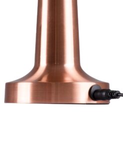 GloboStar® COCO 76511 Μοντέρνο Επιτραπέζιο Φωτιστικό Πορτατίφ LED 1.5W 105lm 120° DC 5V Επαναφορτιζόμενο με Μπαταρία Li-ion 1800mAh – Διακόπτη Αφής με 3 Εντάσεις Φωτισμού Θερμό Λευκό 2700K Dimmable – Φ10 x 22cm – Χάλκινο