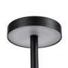 GloboStar® JOJO 76520 Μοντέρνο Επιτραπέζιο Φωτιστικό Πορτατίφ LED 1.5W 105lm 120° DC 5V Επαναφορτιζόμενο με Μπαταρία Li-ion 1800mAh – Διακόπτη Αφής με 3 Εναλλαγές Φωτισμού CCT Θερμό – Φυσικό – Ψυχρό 1500K – 4500K – 6000K Dimmable – D8 x H34cm – Μαύρο