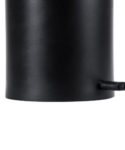 GloboStar® JOJO 76520 Μοντέρνο Επιτραπέζιο Φωτιστικό Πορτατίφ LED 1.5W 105lm 120° DC 5V Επαναφορτιζόμενο με Μπαταρία Li-ion 1800mAh – Διακόπτη Αφής με 3 Εναλλαγές Φωτισμού CCT Θερμό – Φυσικό – Ψυχρό 1500K – 4500K – 6000K Dimmable – D8 x H34cm – Μαύρο