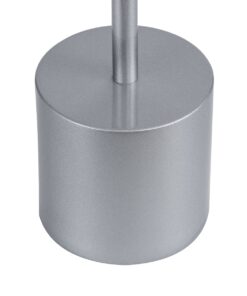 GloboStar® JOJO 76521 Μοντέρνο Επιτραπέζιο Φωτιστικό Πορτατίφ LED 1.5W 105lm 120° DC 5V Επαναφορτιζόμενο με Μπαταρία Li-ion 1800mAh – Διακόπτη Αφής με 3 Εναλλαγές Φωτισμού CCT Θερμό – Φυσικό – Ψυχρό 1500K – 4500K – 6000K Dimmable – D8 x H34cm – Ασημί