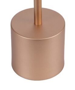 GloboStar® JOJO 76522 Μοντέρνο Επιτραπέζιο Φωτιστικό Πορτατίφ LED 1.5W 105lm 120° DC 5V Επαναφορτιζόμενο με Μπαταρία Li-ion 1800mAh – Διακόπτη Αφής με 3 Εναλλαγές Φωτισμού CCT Θερμό – Φυσικό – Ψυχρό 1500K – 4500K – 6000K Dimmable – D8 x H34cm – Χάλκινο