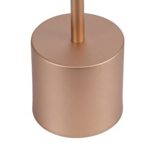 GloboStar® JOJO 76522 Μοντέρνο Επιτραπέζιο Φωτιστικό Πορτατίφ LED 1.5W 105lm 120° DC 5V Επαναφορτιζόμενο με Μπαταρία Li-ion 1800mAh – Διακόπτη Αφής με 3 Εναλλαγές Φωτισμού CCT Θερμό – Φυσικό – Ψυχρό 1500K – 4500K – 6000K Dimmable – D8 x H34cm – Χάλκινο