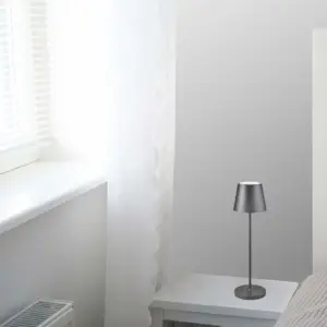 LED Επαναφορτιζόμενο Πορτατίφ V-TAC 2W Dimmable με Γκρι Σώμα IP 54 Θερμό Λευκό 3000K – 7653