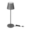 LED Επαναφορτιζόμενο Πορτατίφ V-TAC 2W Dimmable με Γκρι Σώμα IP 54 Θερμό Λευκό 3000K – 7653