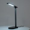 GloboStar® FIARIA 76530 Μοντέρνο Επιτραπέζιο Φωτιστικό Πορτατίφ LED 5W 500lm 180° DC 5V – με Ασύρματη Φόρτιση – Wireless Charger – Διακόπτη Αφής – CCT Θερμό Λευκό 2700K – Φυσικό Λευκό 4500K – Ψυχρό Λευκό 6000K Dimmable – Μ25 x Π10.5 x Υ35.5 – Μαύρο