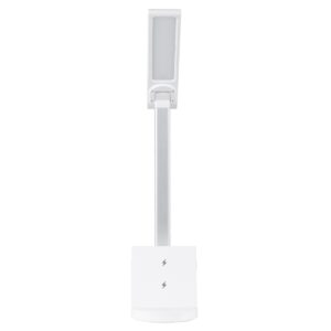 GloboStar® FIARIA 76531 Μοντέρνο Επιτραπέζιο Φωτιστικό Πορτατίφ LED 5W 500lm 180° DC 5V – με Ασύρματη Φόρτιση – Wireless Charger – Διακόπτη Αφής – CCT Θερμό Λευκό 2700K – Φυσικό Λευκό 4500K – Ψυχρό Λευκό 6000K Dimmable – Μ25 x Π10.5 x Υ35.5 – Λευκό