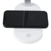 GloboStar® FIARIA 76531 Μοντέρνο Επιτραπέζιο Φωτιστικό Πορτατίφ LED 5W 500lm 180° DC 5V – με Ασύρματη Φόρτιση – Wireless Charger – Διακόπτη Αφής – CCT Θερμό Λευκό 2700K – Φυσικό Λευκό 4500K – Ψυχρό Λευκό 6000K Dimmable – Μ25 x Π10.5 x Υ35.5 – Λευκό