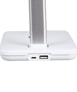 GloboStar® WASP 76532 Μοντέρνο Φωτιστικό Γραφείου Λευκό LED 10 Watt 1000lm DC 5V Αφής & Καλώδιο Τροφοδοσίας USB με Ασύρματη Φόρτιση – Wireless Charger – CCT Θερμό Λευκό 2700K – Φυσικό Λευκό 4500K – Ψυχρό Λευκό 6000K Dimmable