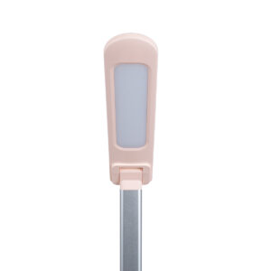 GloboStar® WASP 76533 Μοντέρνο Φωτιστικό Γραφείου Ροζ LED 10 Watt 1000lm DC 5V Αφής & Καλώδιο Τροφοδοσίας USB με Ασύρματη Φόρτιση – Wireless Charger – CCT Θερμό Λευκό 2700K – Φυσικό Λευκό 4500K – Ψυχρό Λευκό 6000K Dimmable