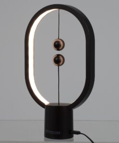 GloboStar® 76544 MAGNET Μοντέρνο Φωτιστικό Γραφείου Σκούρο Γκρι LED 15 Watt 1500lm DC 5V με Μαγνητικό Διακόπτη & Καλώδιο Τροφοδοσίας USB Θερμό Λευκό 2700K