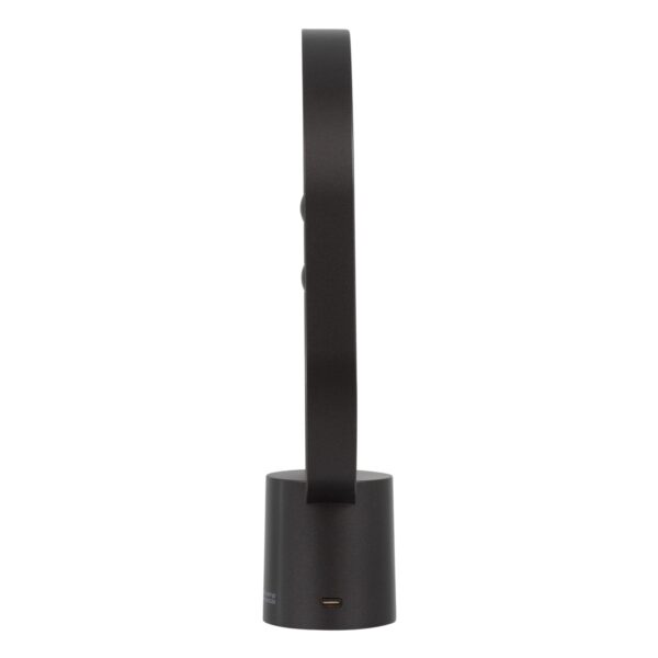GloboStar® 76544 MAGNET Μοντέρνο Φωτιστικό Γραφείου Σκούρο Γκρι LED 15 Watt 1500lm DC 5V με Μαγνητικό Διακόπτη & Καλώδιο Τροφοδοσίας USB Θερμό Λευκό 2700K