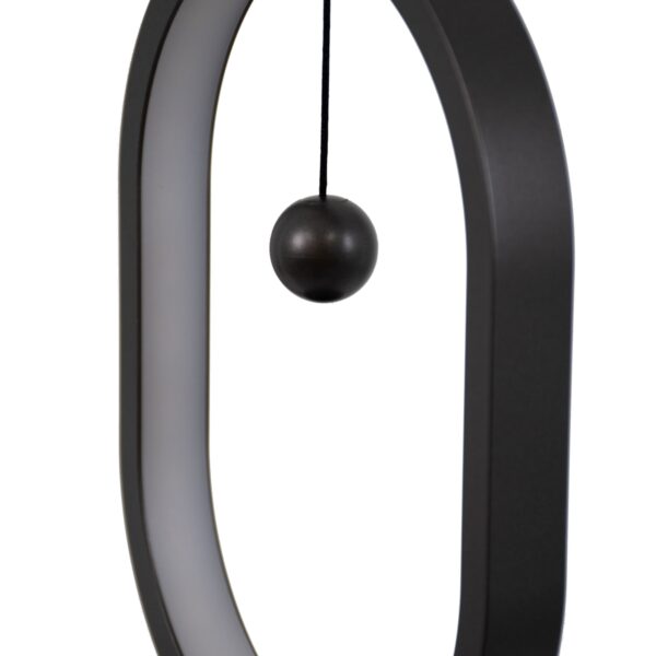 GloboStar® 76544 MAGNET Μοντέρνο Φωτιστικό Γραφείου Σκούρο Γκρι LED 15 Watt 1500lm DC 5V με Μαγνητικό Διακόπτη & Καλώδιο Τροφοδοσίας USB Θερμό Λευκό 2700K