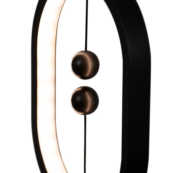 GloboStar® 76544 MAGNET Μοντέρνο Φωτιστικό Γραφείου Σκούρο Γκρι LED 15 Watt 1500lm DC 5V με Μαγνητικό Διακόπτη & Καλώδιο Τροφοδοσίας USB Θερμό Λευκό 2700K