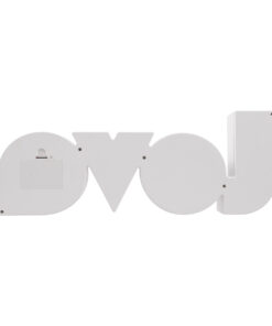 GloboStar® 76551 Μοντέρνο Επιτραπέζιο Διακοσμητικό Φωτιστικό LED Σήμανσης RAINBOW LOVE 2W με Διακόπτη On/Off & Καλώδιο Τροφοδοσίας USB – Μπαταρίας 3xAAA (Δεν Περιλαμβάνονται) Ψυχρό Λευκό 6000K