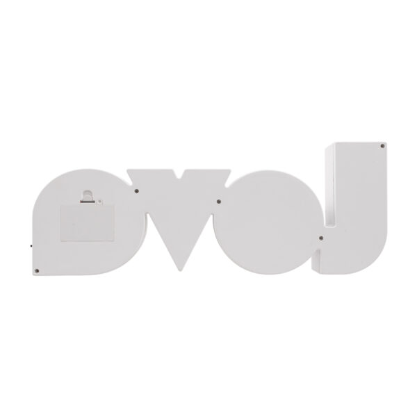 GloboStar® 76551 Μοντέρνο Επιτραπέζιο Διακοσμητικό Φωτιστικό LED Σήμανσης RAINBOW LOVE 2W με Διακόπτη On/Off & Καλώδιο Τροφοδοσίας USB – Μπαταρίας 3xAAA (Δεν Περιλαμβάνονται) Ψυχρό Λευκό 6000K